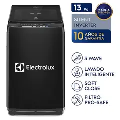 ELECTROLUX - Lavadora Carga Superior 13 kg Efficient Negro EWIJ13F2XSYB