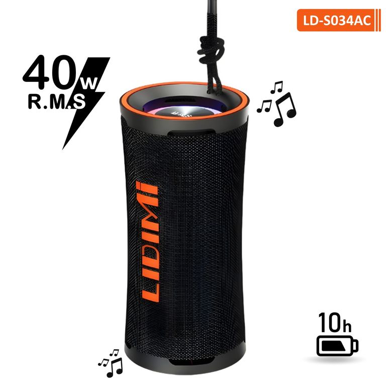 Parlante Bluetooth LD-S034AC 40W Xbass USB 220V