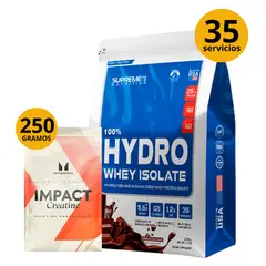 SUPREME NUTRITION - HYDROWHEY ISOLATE DE 1kg CHOCOLATE + CREATINA MYPROTEIN DE 250GR