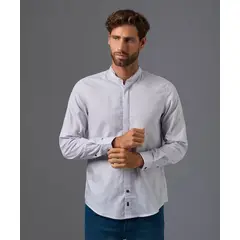 Mbo - Camisa Manga Larga 100% Algodón Classic Fit Hombre