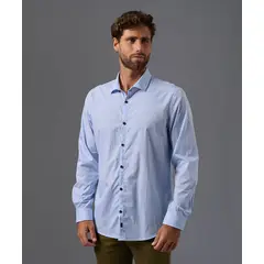 MBO - Camisa Manga Larga 100% Algodón Classic Fit Hombre