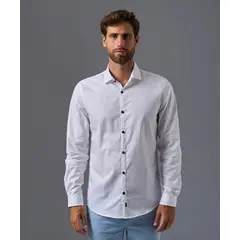 MBO - Camisa Manga Larga 100% Algodón Slim Fit Hombre