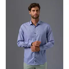 MBO - Camisa Manga Larga 100% Algodón Slim Fit Hombre