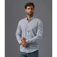 MBO - Camisa Manga Larga 100% Algodón Slim Fit Hombre