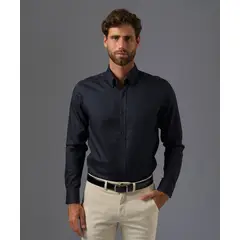 MBO - Camisa de Vestir 100% Algodón Hombre