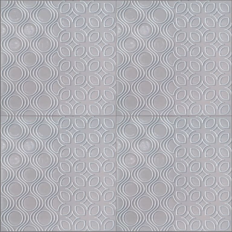 PACK DE 12 AZULEJOS SILVER ROSSO 15X15CM C/U