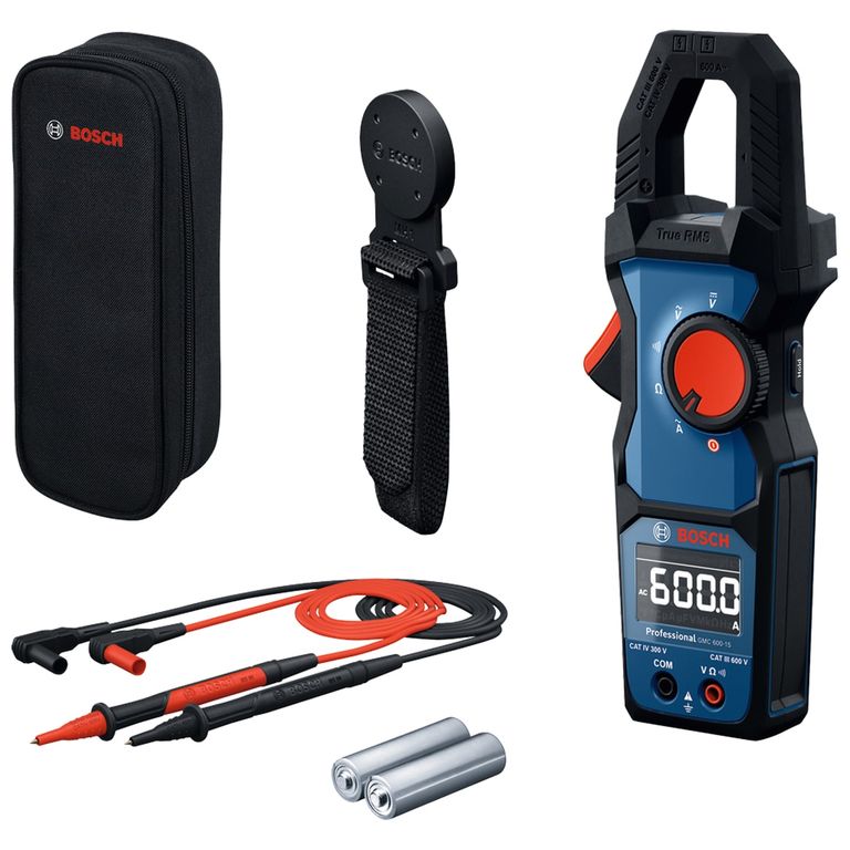 Pinza amperimétrica con gancho 600v gmc 600-15 0601.077.601
