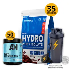 SUPREME NUTRITION - HYDROWHEY ISOLATE DE 1kg CHOCOLATE + CREATINA ADN DE 250GR