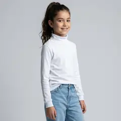 LE PETIT COMPANY - Polo Cafarena Niña Niño Blanco - 100 Algodón