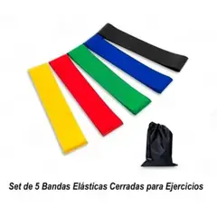 GENERICO - LIGA ELASTICA RESISTENCIA PARA EJERCICIOS, PACK X 5