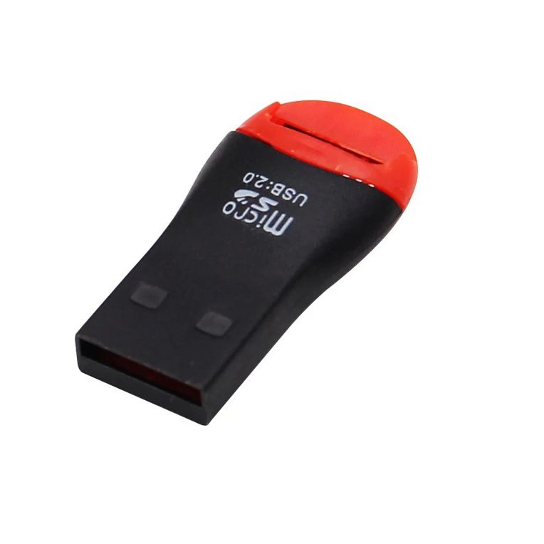 Lector De Memoria Micro SD Giratorio Interfaz USB Color Negro