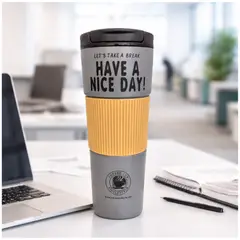 INSPIRA MARKET - Taza vaso alto de cafe portátil