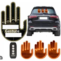 GENERICO - Mano Luz Led Para Interior De Auto Con Control Remoto Naranja