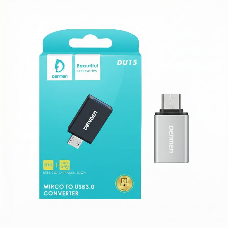 Adaptador Denme De V8 A USB 3.0 Color Gris