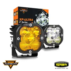 AUXBEAM - 2 FAROS LED XP-ULTRA 3' 80W LUZ BLANCA/AMBAR