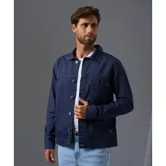 Mbo - Casaca Jean Sobreteñido Pechera Ojal Hombre