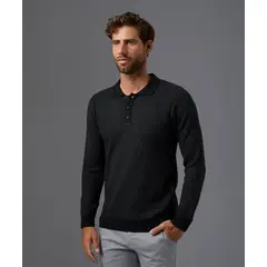 MBO - Chompa PET Cuello con Botones Hombre