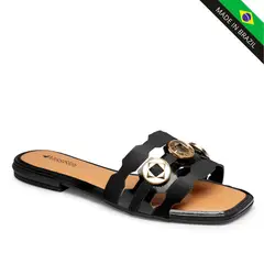 MISSISSIPI - SANDALIA FLAT J0190-J0192-0001 NEGRO