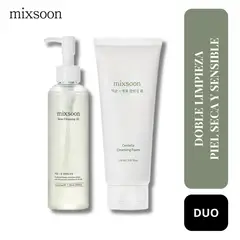 MIXSOON - Set Doble Limpieza Facial Piel Seca y Sensible - Double Cleansing Set