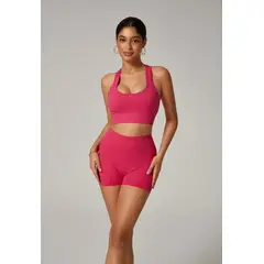 GENERICO - Conjunto de yoga sin costuras para mujer