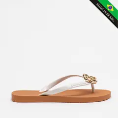 PETITE JOLIE - SANDALIA FLAT PJ6979CX-67629 BLANCOCAMEL