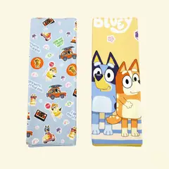 GENERICO - Set de Toallas Escolar x2 Perro Animado 48x32cm