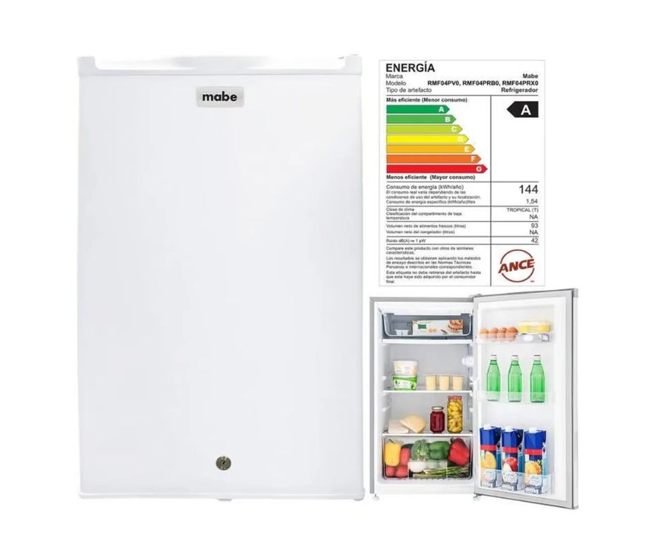 Frigobar 93 Ltrs Netos Blanco - RMF04PRB0