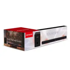 AIWA - SOUNDBAR AWSBH21WW 120 WATTS RMS CON SUBWOOFER INALAMBRICO