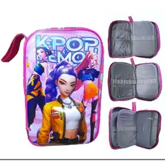 GENERICO - CARTUCHERA ORGANIZADORA 3D KPOP HUNTRIX