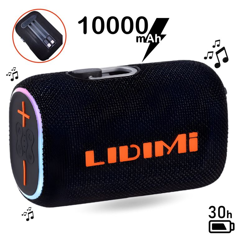 Parlante Power Bank LD-S706 Radio FM USB 10000mAh