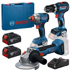 BOSCH - Amoladora Angular + Taladro Percutor + Llave de Impact