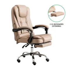 JOTA STORE - Silla Masajeadora Ergonómica Evox One C1-BR Beige con Reposapiés