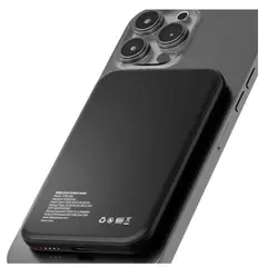 KLIP XTREME - Power Bank Magnético 5000 mah - Carga Inalámbrica - USB-C PD 20W - Compatible Con MagSafe