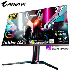 AORUS - Monitor Gigabyte FO27Q5P, 27 QD-OLED, 2K QHD, 500Hz, 0.03ms, G-Sync