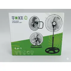 GENERICO - Ventilador 3 en 1 t-ice 75 watts de 3 aspas