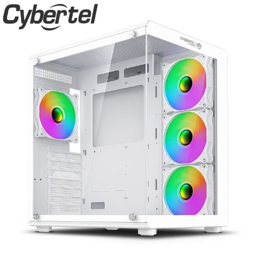 Case gamer xtreme cbx c5021w 4fan rgb white ATX