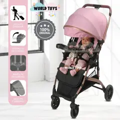 Baby - Coche Maleta de Paseo «DASHI» Mango Reversible Pink