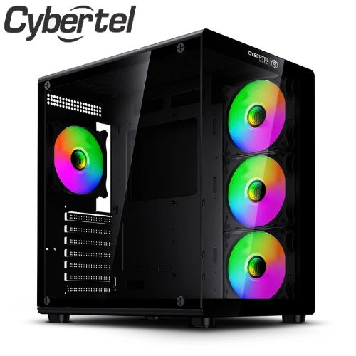 Case gamer xtreme cbx c5021 4fan rgb Black ATX