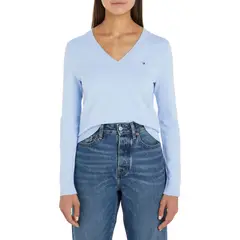 TOMMY HILFIGER - SWEATER CO JERSEY STITCH V-NK SWEATER TH