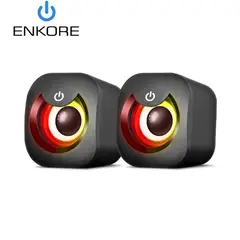 ENKORE - Parlante BRAIN ENS301 2.0 RGB 2 Para PC