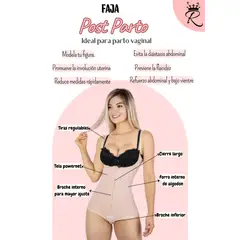 GENERICO - BODY FAJA MOLDEADORA POSTPARTO NATURAL