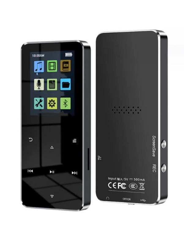 REPRODUCTOR MP3 BLUETOOTH 128 GB ZY001 LCD NEGRO