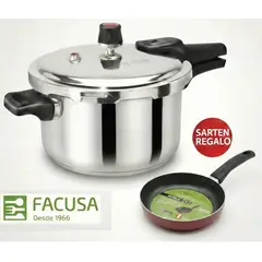FACUSA - Olla a presión 5 Litros Acero Inoxidable