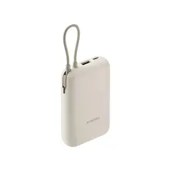 XIAOMI - Batería Portátil 10000mAh Cable Integrado Carga Rápida 22.5W Beige