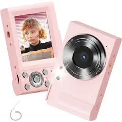 RENVMEXY - Cámara Digital 48MP 4K DC311L 64GB Rosa