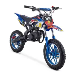GENERICO - MINIMOTO MOTOCROSS PARA NIÑOS Y NIÑAS 49CC 2 TIEMPOS