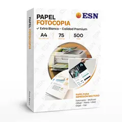 GENERICO - Papel Bond Fotocopia A4 75gr 500 Hojas Extra Blanco