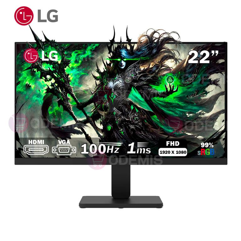 MONITOR 22U401A-B, 21.5 VA, FHD, 100Hz, 5ms