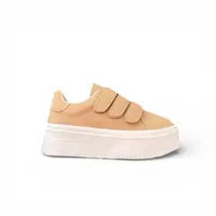 GENERICO - Zapatilla Mujer Plataforma 5 2086L-50 Zapatilla Pega Color Beige