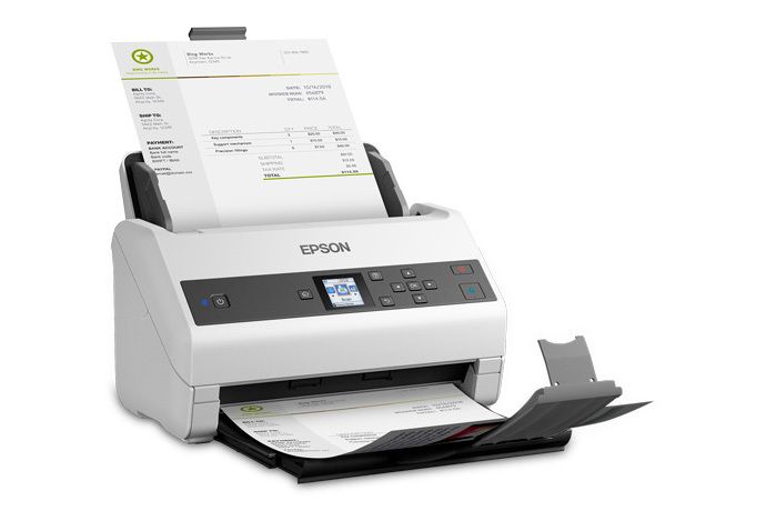 Escáner WorkForce DS-870, 600dpi, 65 ppm / 130 ipm, ADF.